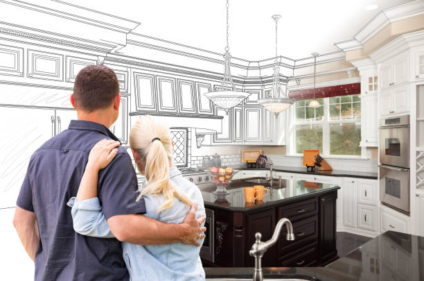 Professional Cabinet Installation technician working in Medina, WA
